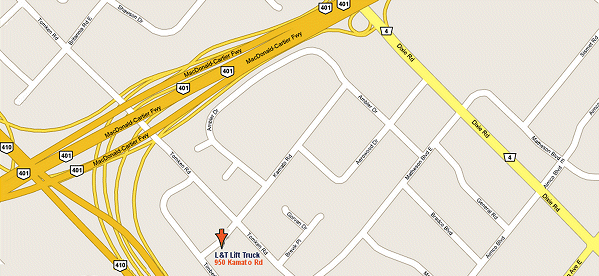 Map to L&T Lift Truck Service